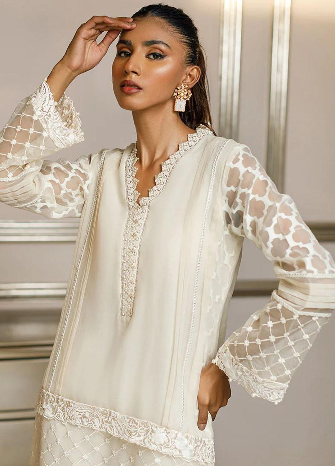 Threads & Motifs Pret  Khaadi Net Shirt THM23RW 8017