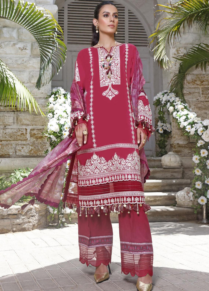 Threads & Motifs Embroidered Lawn Suits Unstitched 3 Piece THM22UL 7362 - Luxury Summer Collection