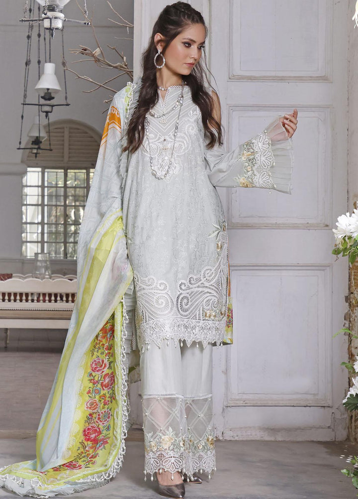 Threads & Motifs Embroidered Lawn Suits Unstitched 3 Piece THM22UL 7361 - Luxury Summer Collection