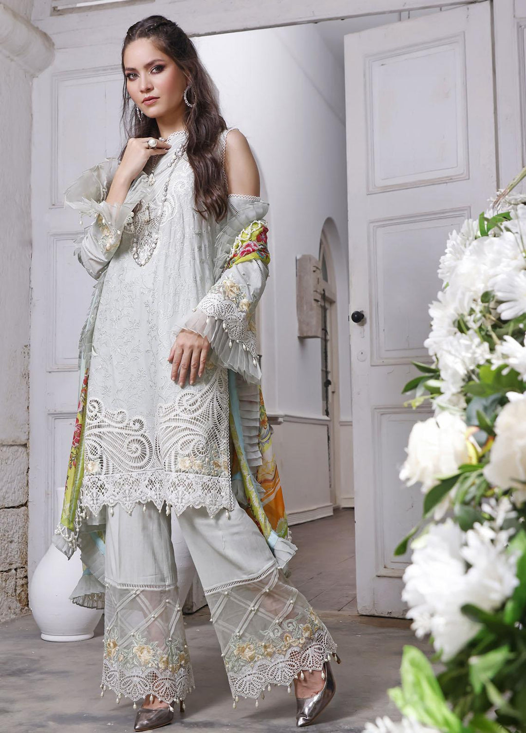 Threads & Motifs Embroidered Lawn Suits Unstitched 3 Piece THM22UL 7361 - Luxury Summer Collection