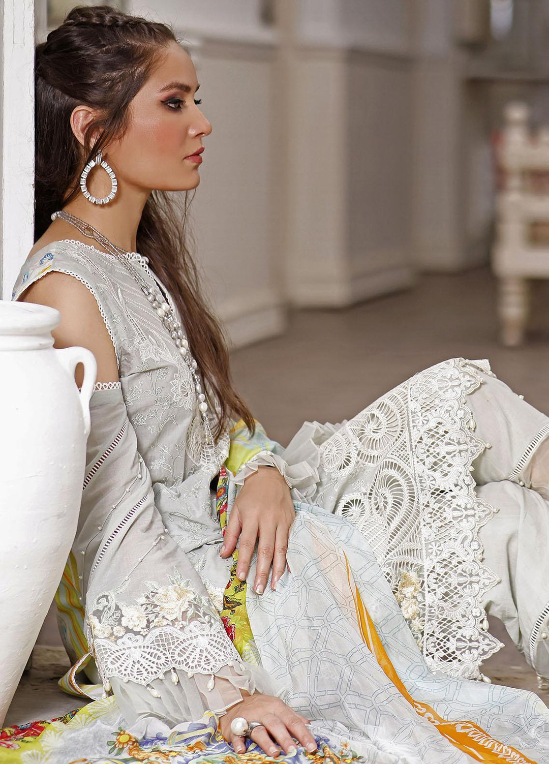 Threads & Motifs Embroidered Lawn Suits Unstitched 3 Piece THM22UL 7361 - Luxury Summer Collection