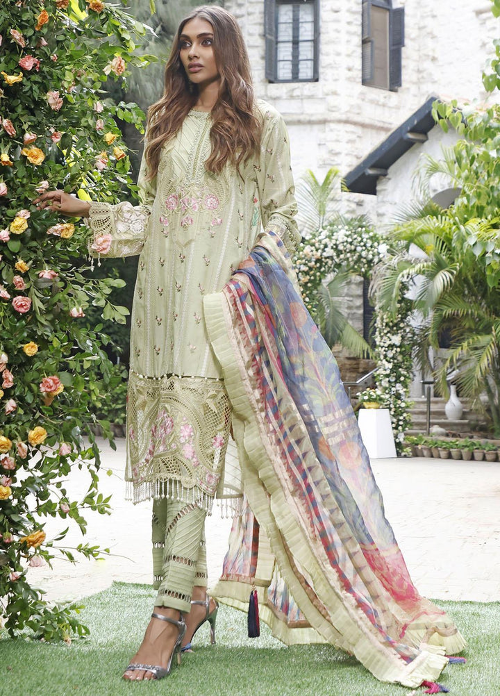 Threads & Motifs Embroidered Lawn Suits Unstitched 3 Piece THM22UL 7365 - Luxury Summer Collection