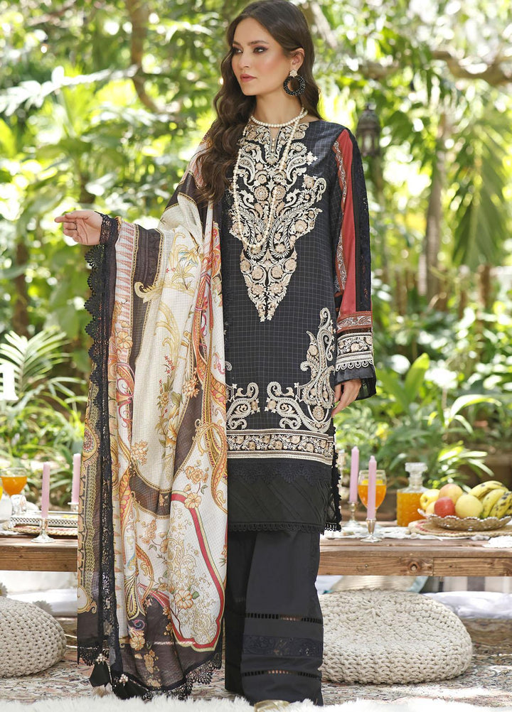 Threads & Motifs Embroidered Lawn Suits Unstitched 3 Piece THM22UL 7633 - Luxury Summer Collection