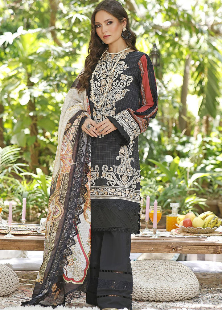 Threads & Motifs Embroidered Lawn Suits Unstitched 3 Piece THM22UL 7633 - Luxury Summer Collection