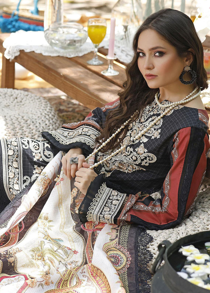 Threads & Motifs Embroidered Lawn Suits Unstitched 3 Piece THM22UL 7633 - Luxury Summer Collection