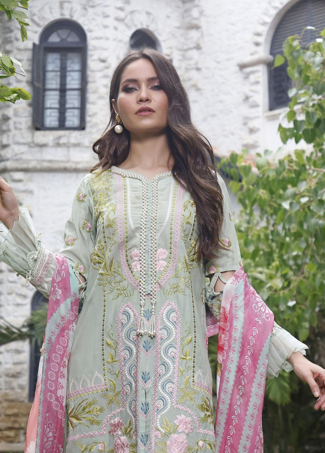 Threads & Motifs Embroidered Lawn Suits Unstitched 3 Piece THM22UL 7294 - Luxury Summer Collection