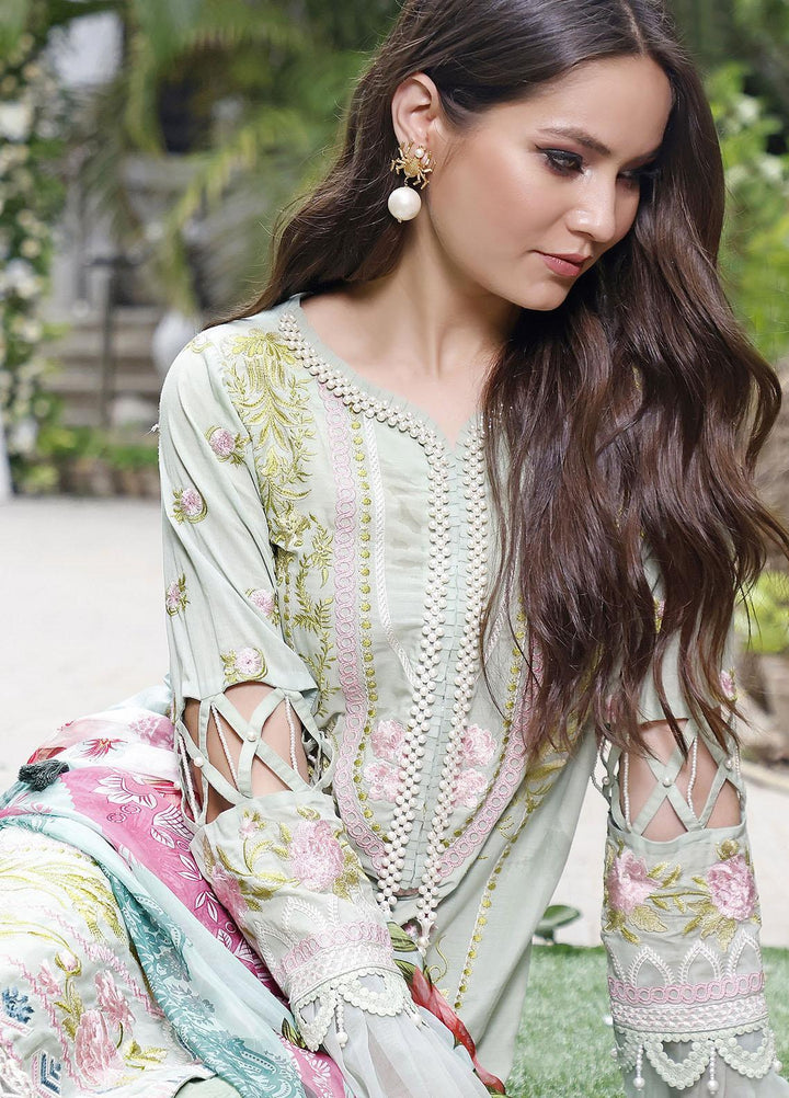 Threads & Motifs Embroidered Lawn Suits Unstitched 3 Piece THM22UL 7294 - Luxury Summer Collection
