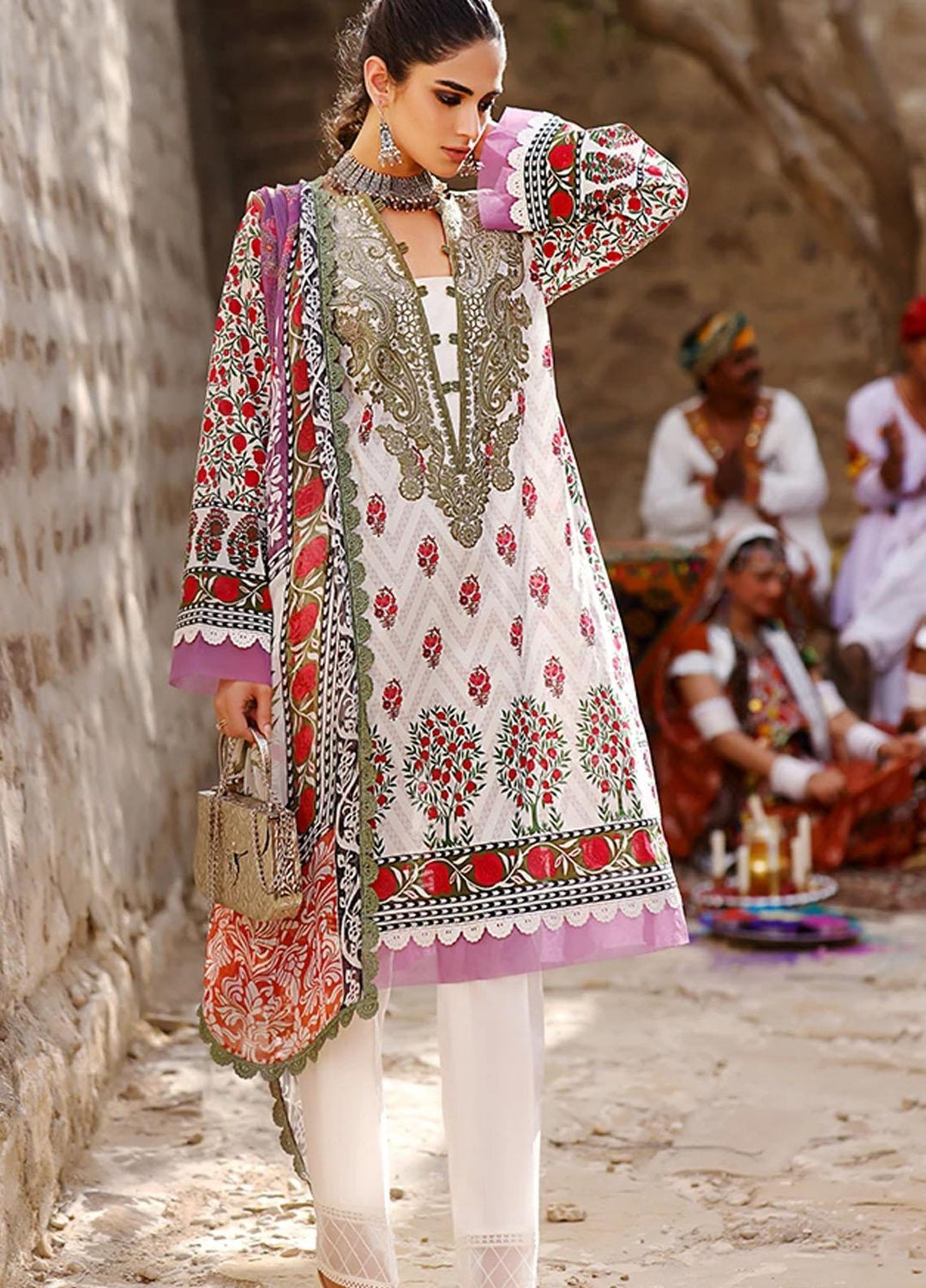 Threads & Motifs Embroidered Lawn Suits Unstitched 2 Piece THM21U 7254 - Summer Collection