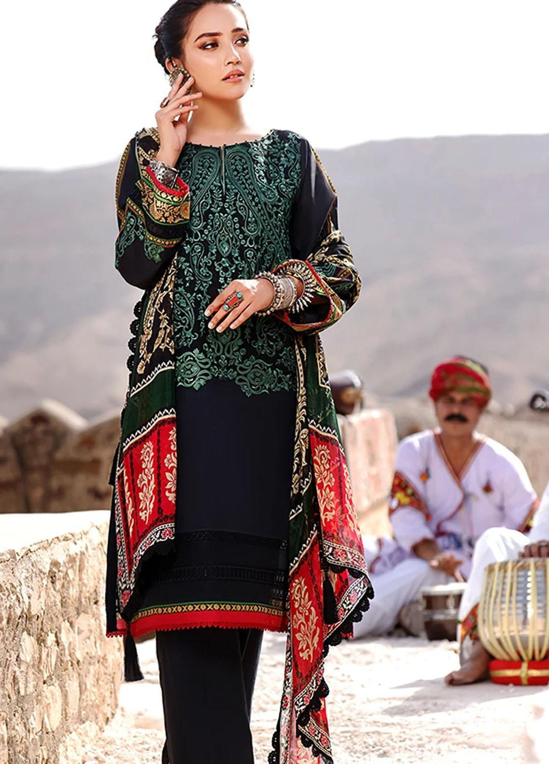 Threads & Motifs Embroidered Lawn Suits Unstitched 2 Piece THM21U 7263 - Summer Collection