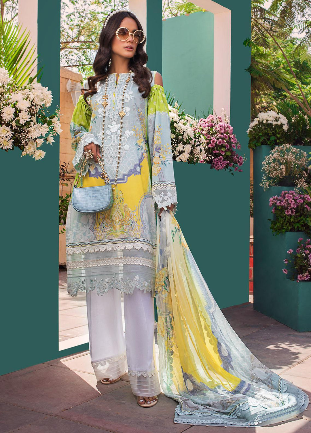 Threads & Motifs Embroidered Lawn Suits Unstitched 3 Piece THM21U 7195 - Summer Collection