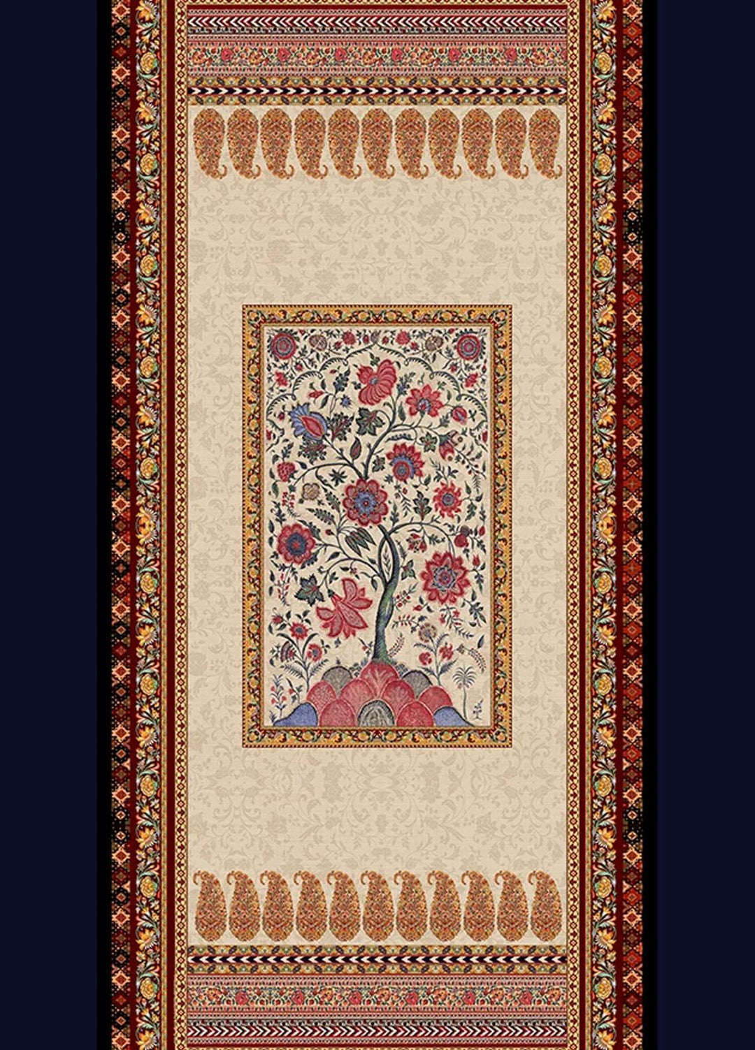 Threads & Motifs Printed Viscose  Shawl THM21SH 108 - Winter Viscose Shawls