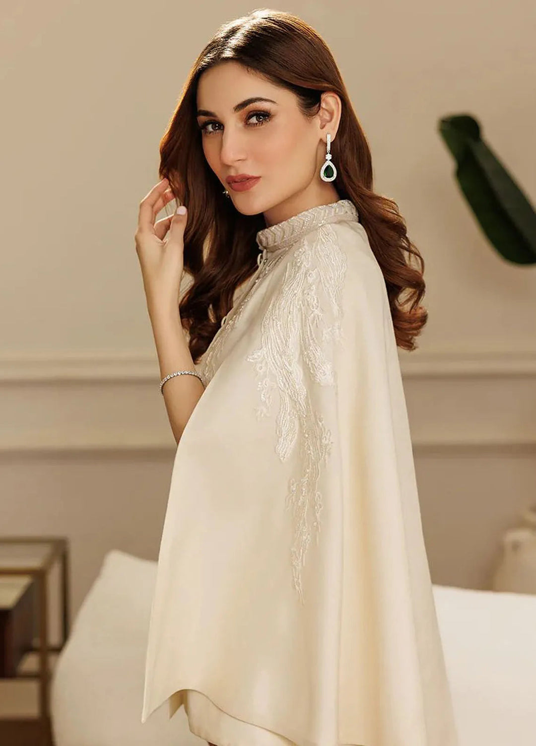Threads And Motifs Pret Embroidered Chanderi Cape 8752