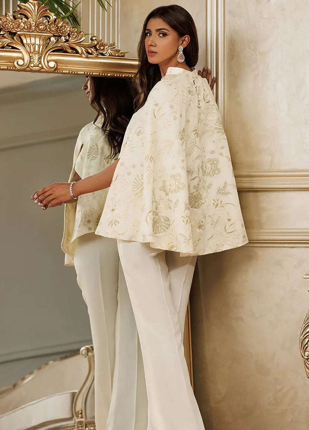 Threads And Motifs Pret Embroidered Chanderi Dress 8753