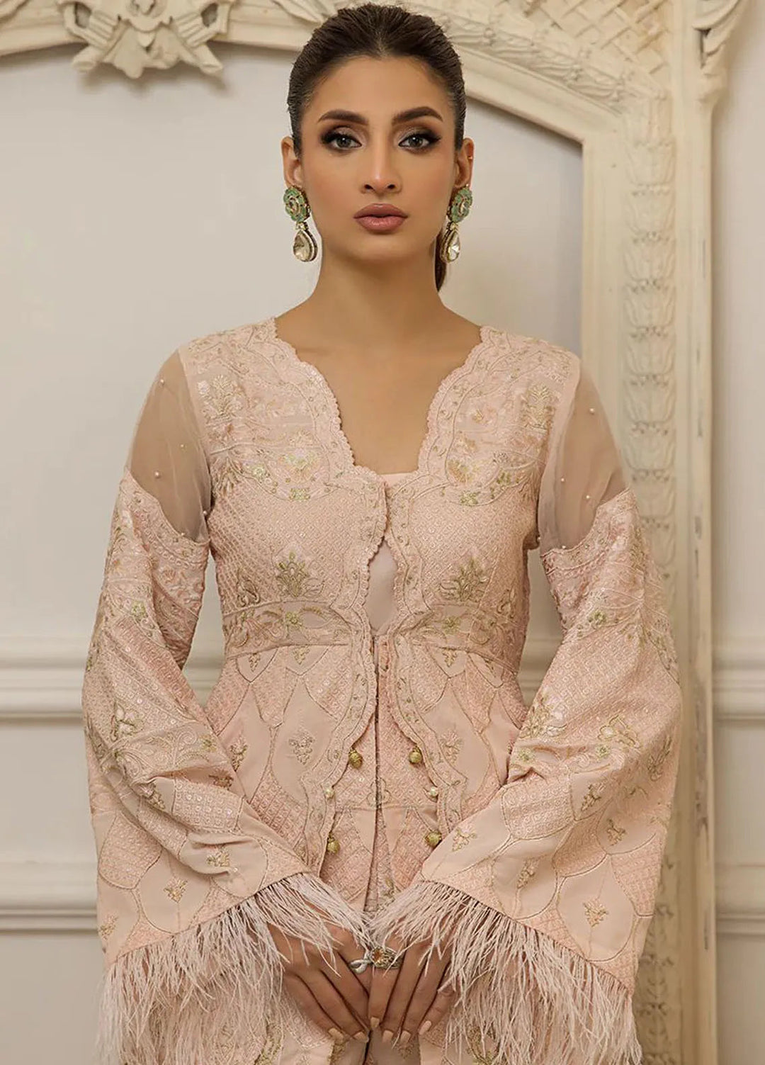 Threads And Motifs Pret Embroidered Chiffon Dress 8635