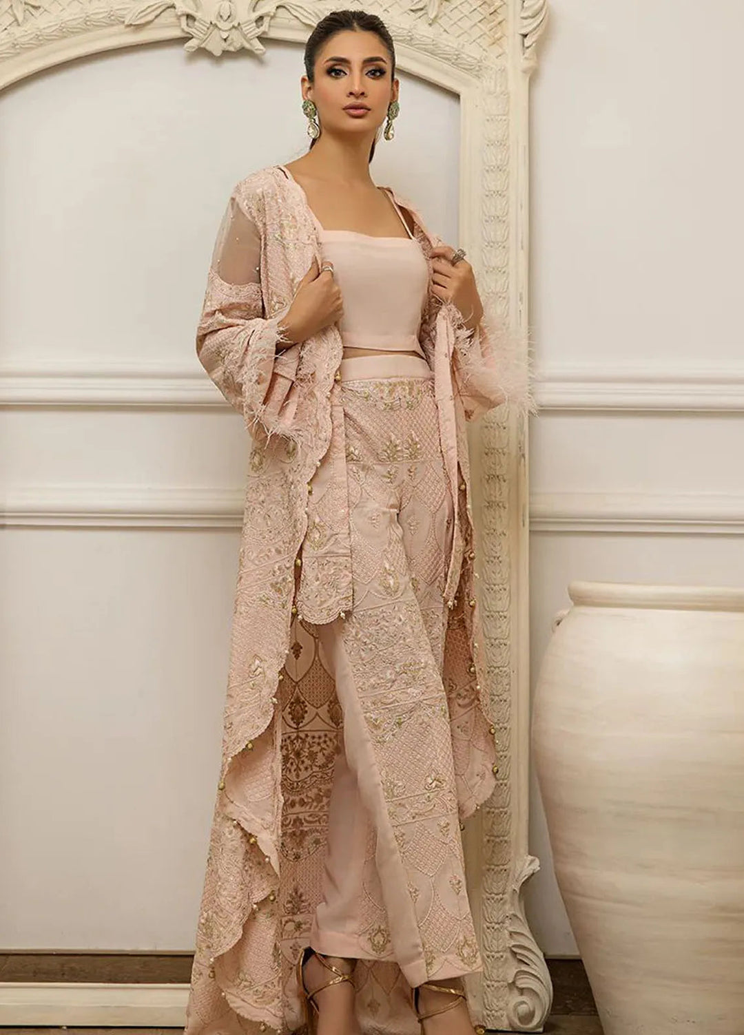 Threads And Motifs Pret Embroidered Chiffon Dress 8635