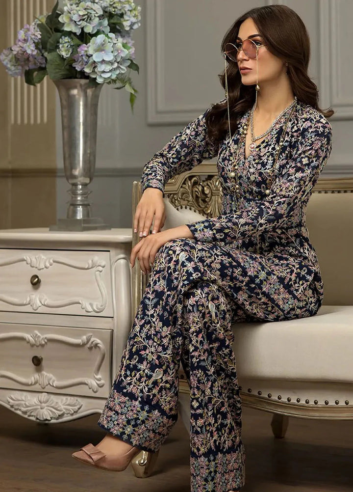 Threads And Motifs Pret Embroidered Chiffon Dress 8794