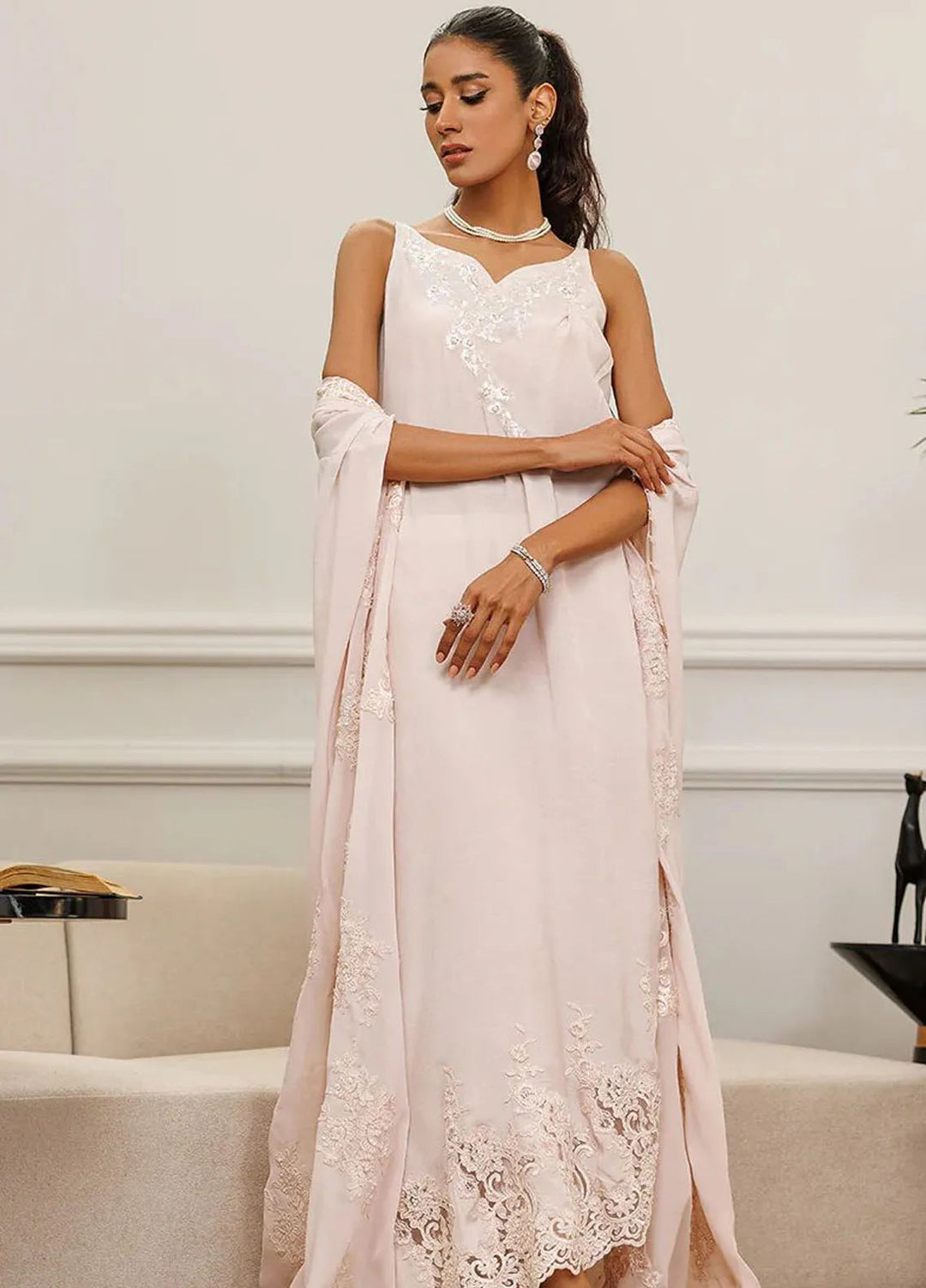 Threads And Motifs Pret Embroidered Chiffon Jacket 8891