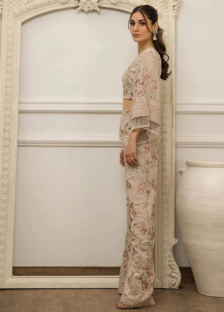 Threads And Motifs Pret Embroidered Chiffon Shirt 8586