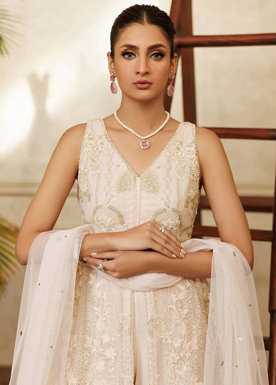 Threads And Motifs Pret Embroidered Net Dress 8261