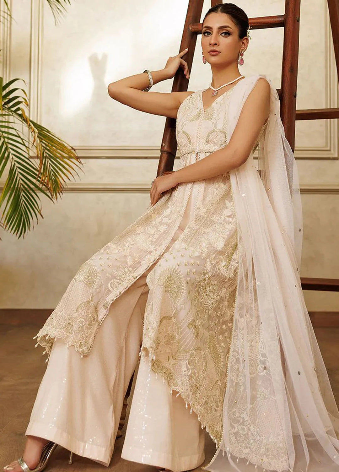 Threads And Motifs Pret Embroidered Net Dress 8261