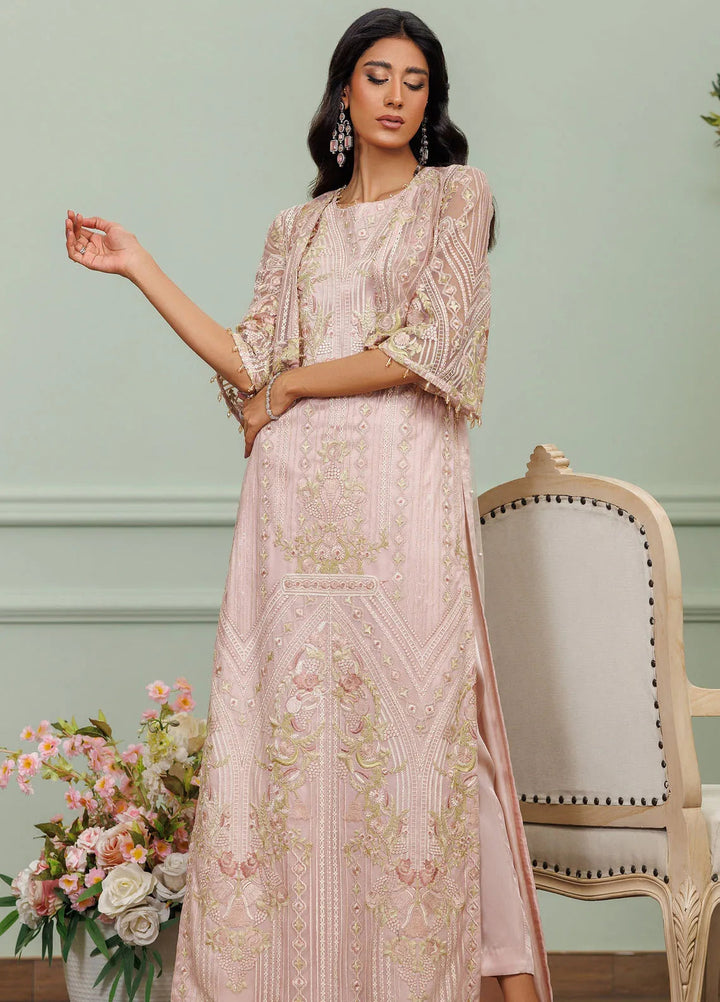 Threads And Motifs Pret Embroidered Net Dress 8917