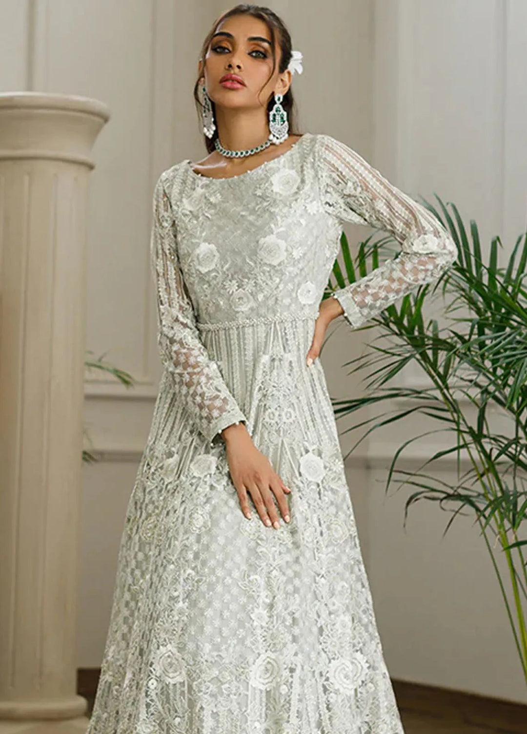 Threads And Motifs Pret Embroidered Net Lehenga 8286.1