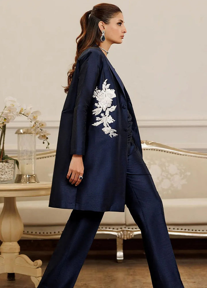 Threads And Motifs Pret Embroidered Raw Silk Dress 8759