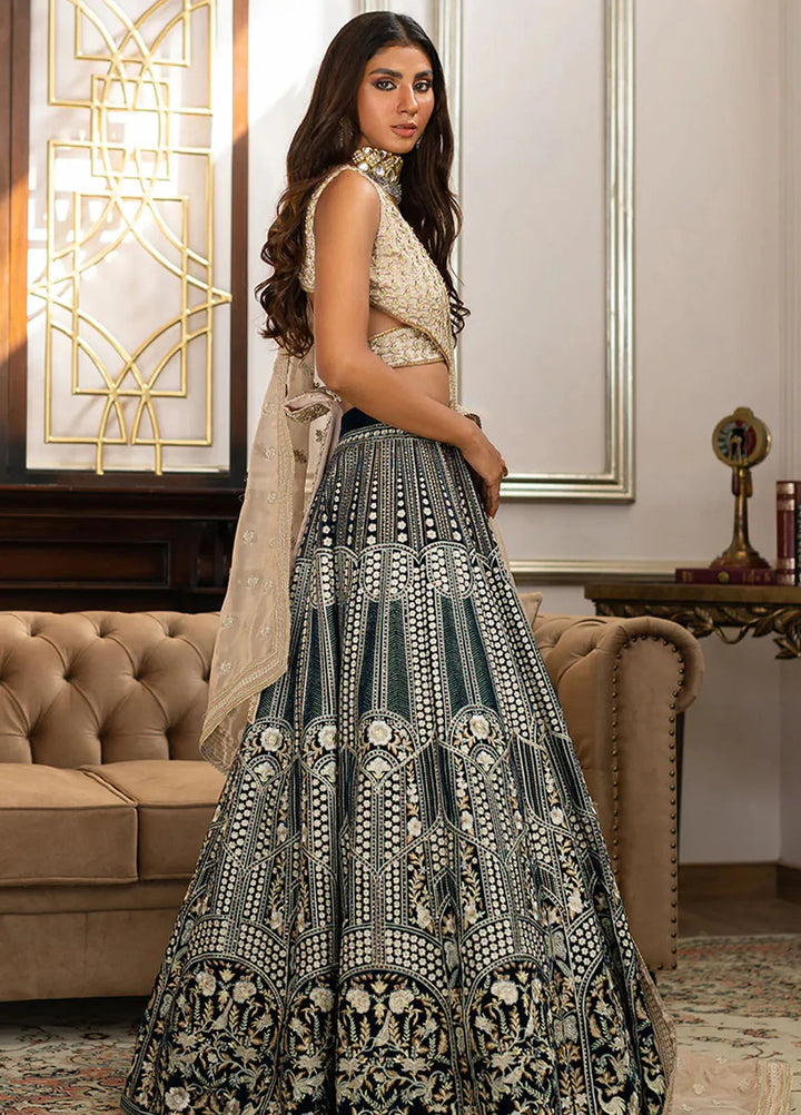 Threads And Motifs Pret Embroidered Tissue Lehenga 8197