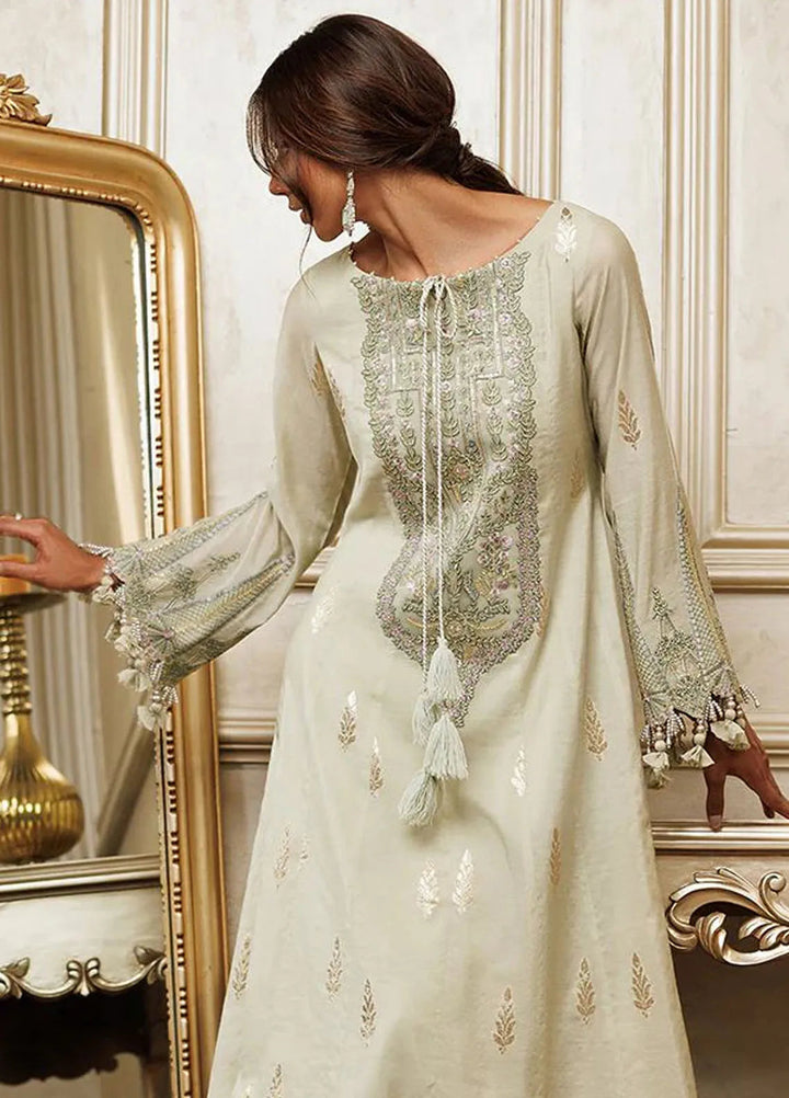 Threads And Motifs Pret Embroidered Banarsi 3 Piece Suit 8706