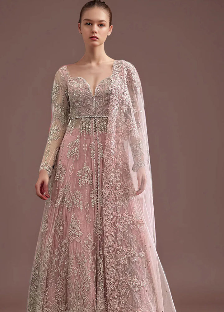 Threads And Motifz Pret Embroidered Net 2 Peice Suit 9310