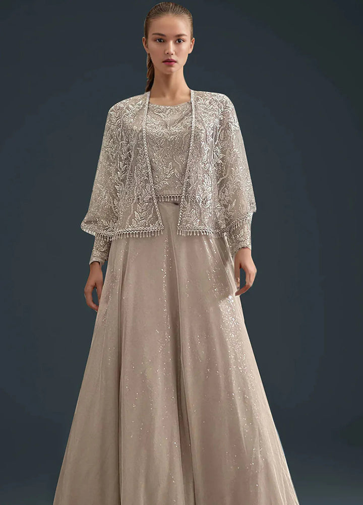 Threads And Motifz Pret Embroidered Net 2 Peice Suit 9442