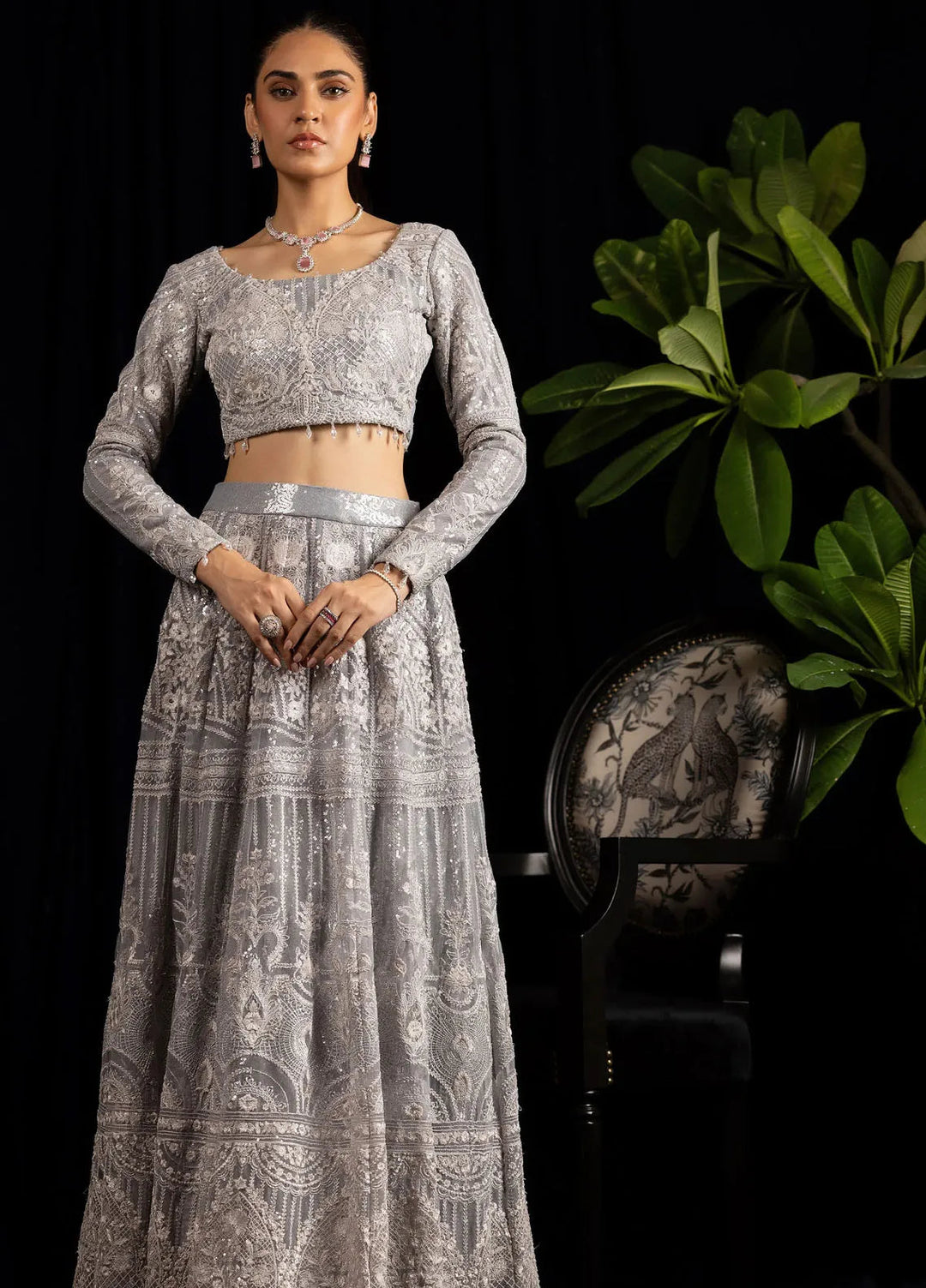 Threads And Motifz Pret Embroidered Net 2 Piece Suit 8318.2