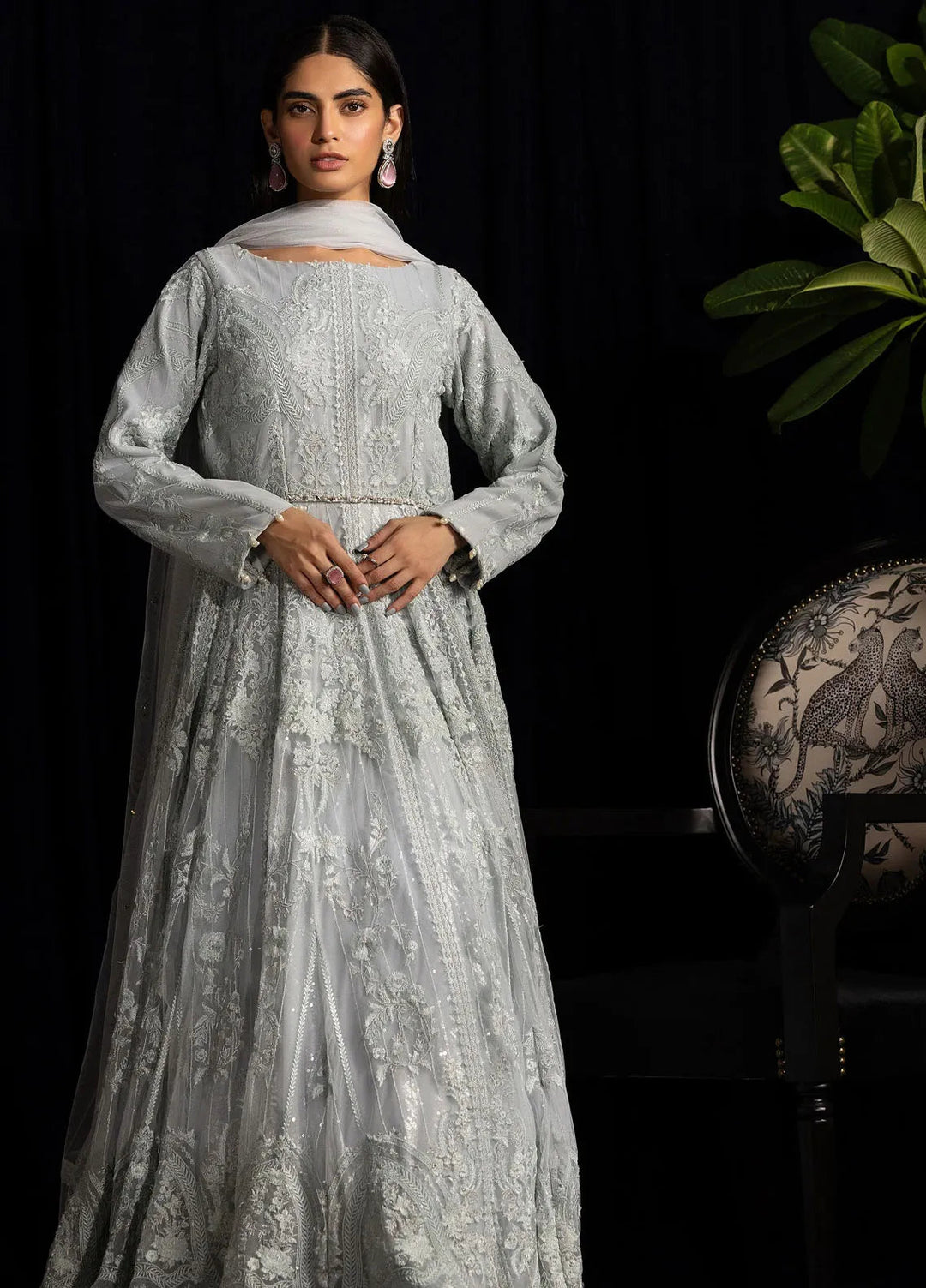 Threads And Motifz Pret Embroidered Net 2 Piece Suit 8943.1