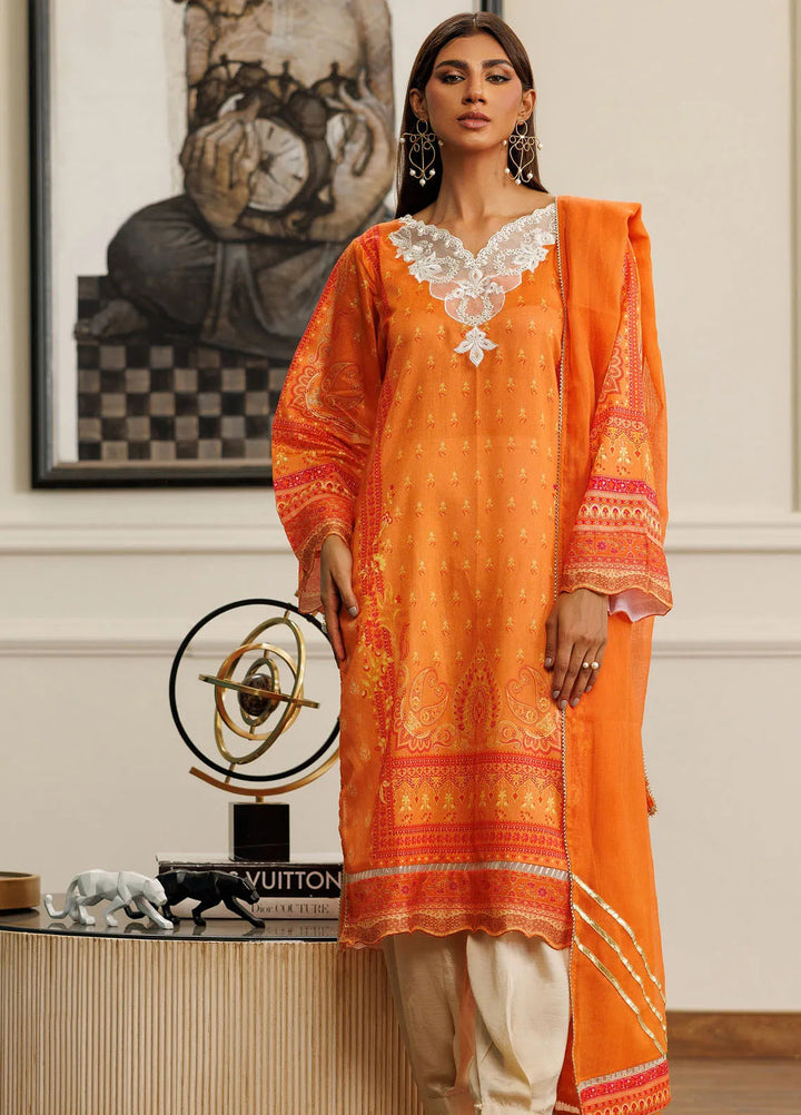 Threads And Motifs Pret Embroidered Net 3 Piece Suit 8936