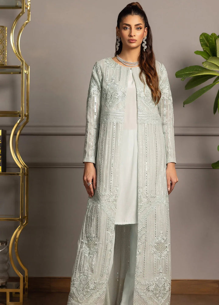 Threads And Motifz Pret Embroidered Organza 3 Piece Suit 9006.1