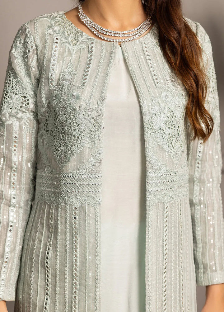 Threads And Motifz Pret Embroidered Organza 3 Piece Suit 9006.1