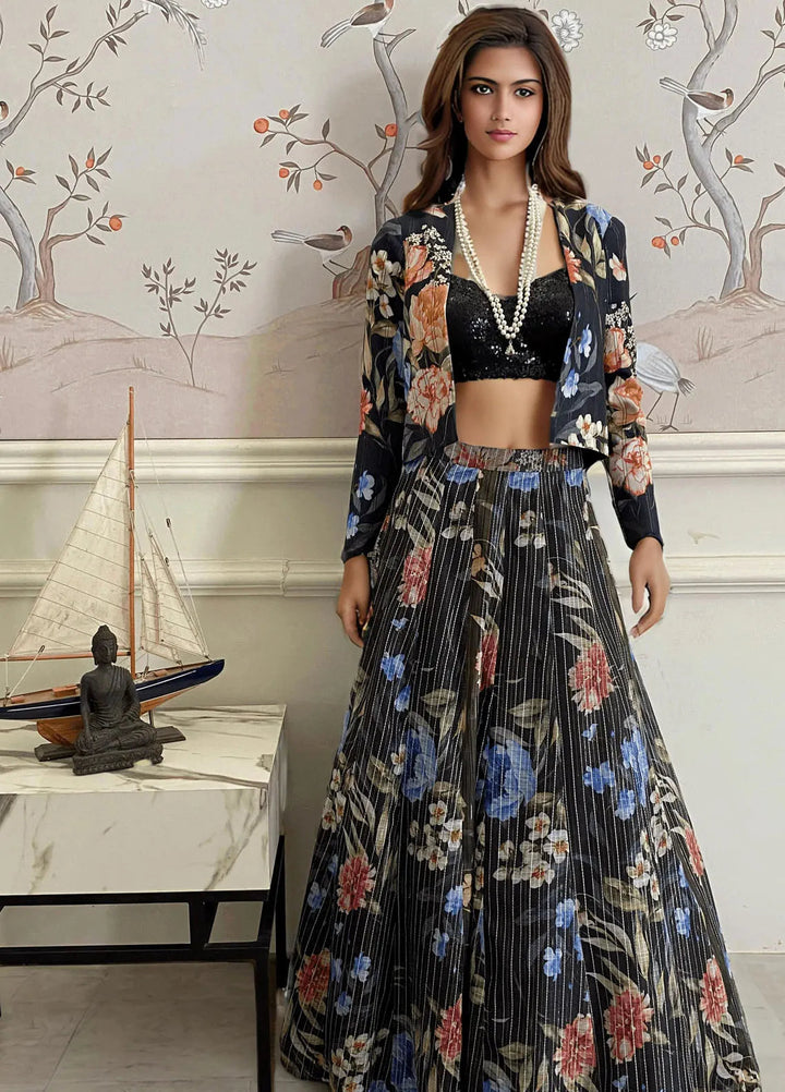 Threads And Motifz Pret Embroidered Viscose 3 Piece Suit 8995