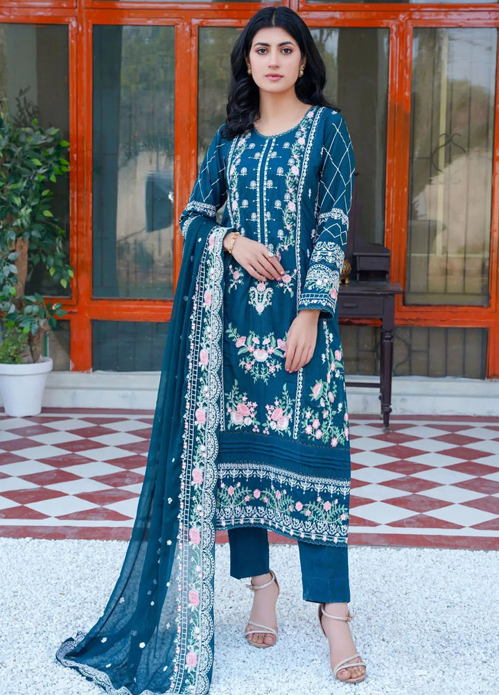Threads And Weaves Embroidered Karandi Suit Unstitched 3 Piece KR24105 - Festive Collection