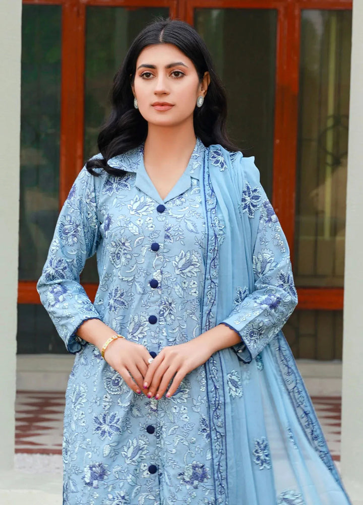 Threads And Weaves Embroidered Karandi Suit Unstitched 3 Piece KR24106 - Festive Collection