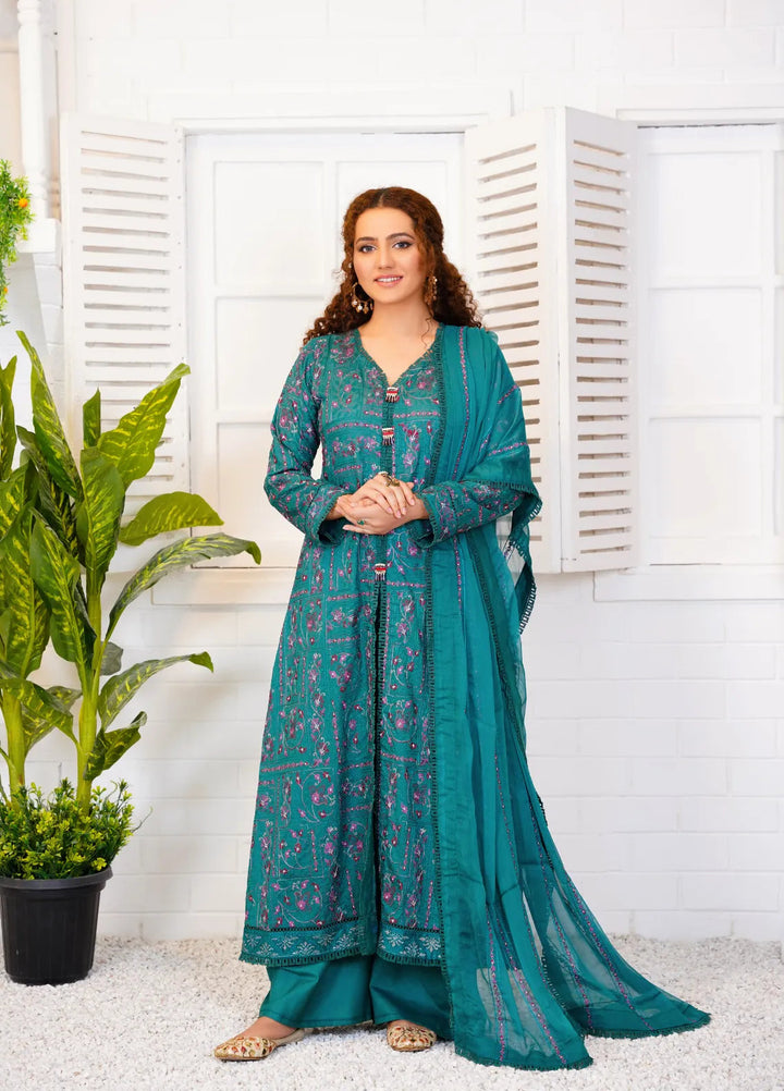 Threads And Weaves Embroidered Lawn Suit Unstitched 3 Piece L23101 - Summer Collection