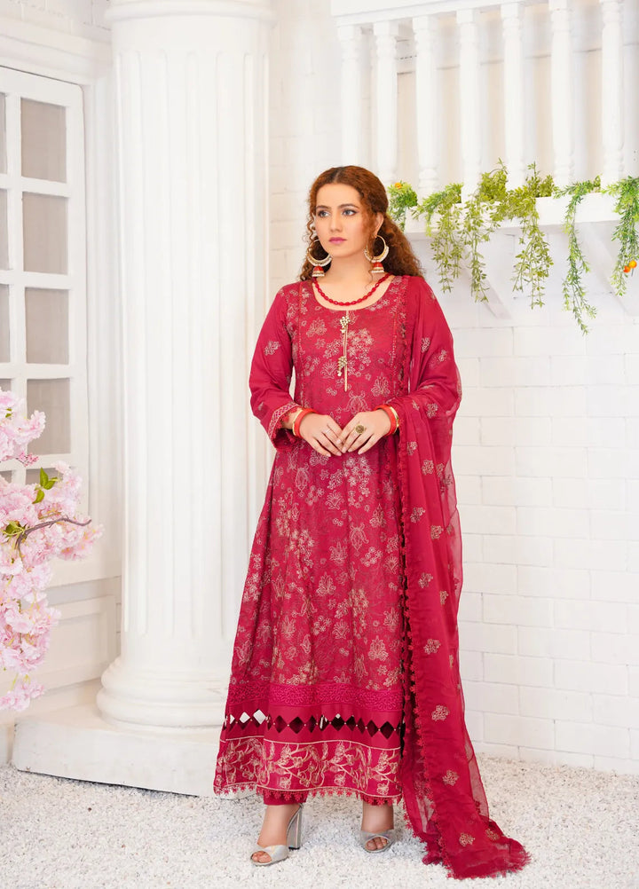 Threads And Weaves Embroidered Lawn Suit Unstitched 3 Piece L23104 - Summer Collection