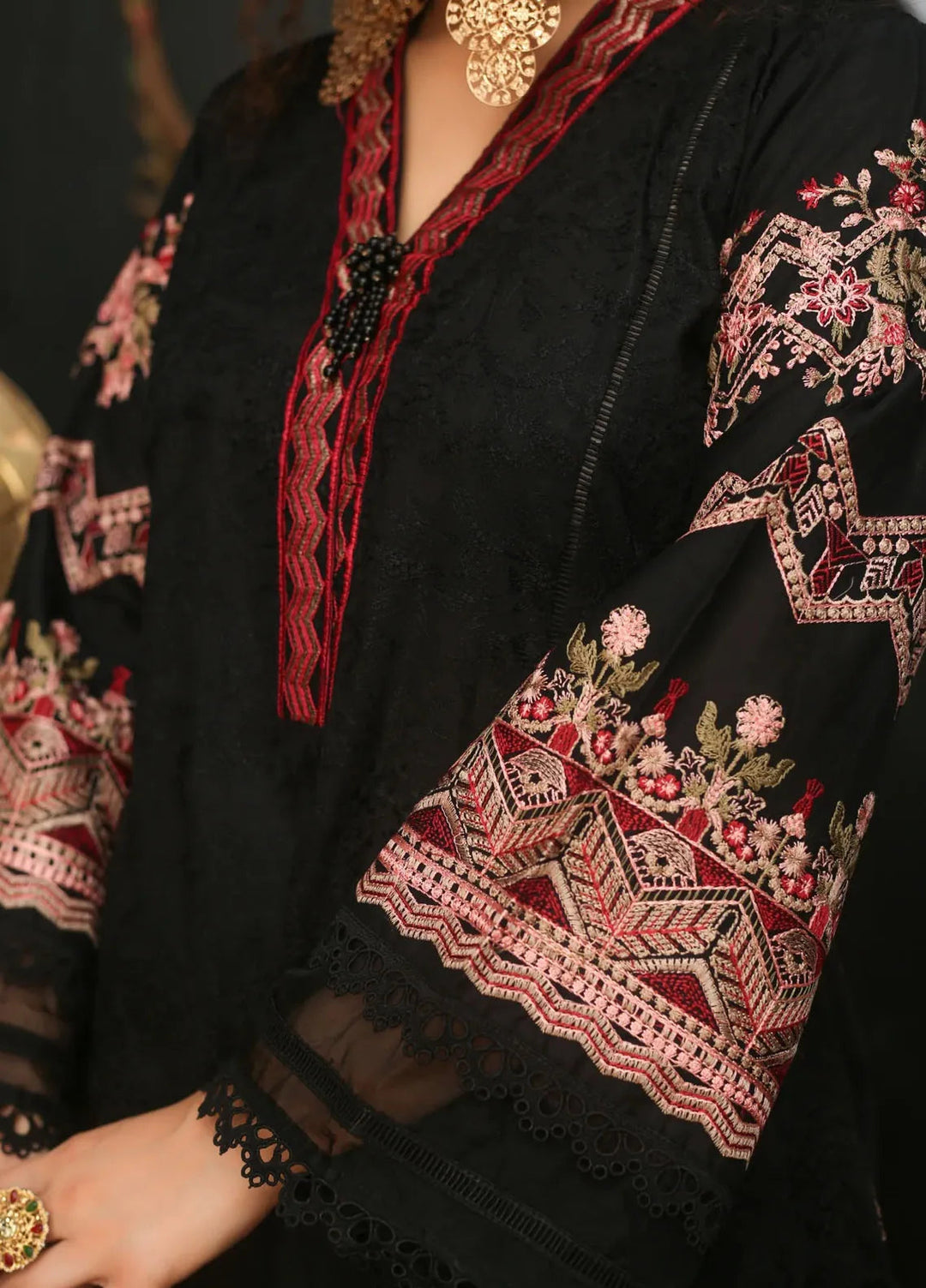 Threads And Weaves Embroidered Lawn Suit Unstitched 3 Piece L23207 - Festive Collection