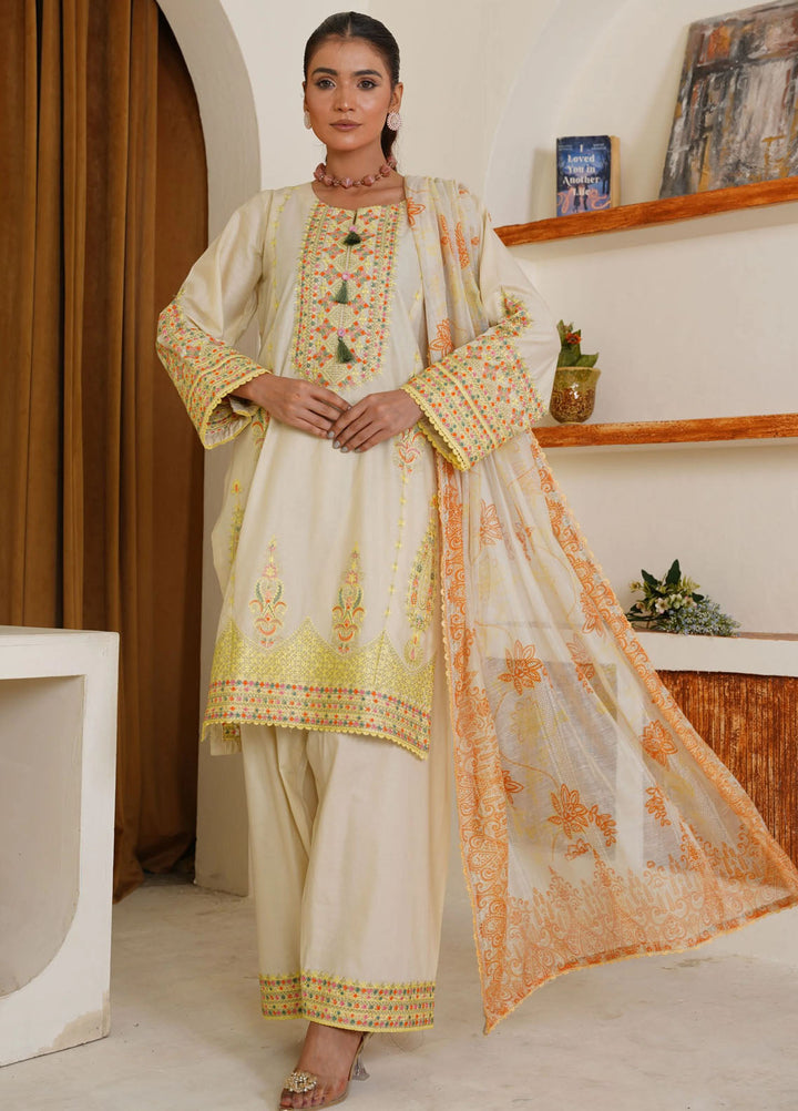 Threads And Weaves Pret Embroidered Lawn 3 Piece Suit RTWL25206