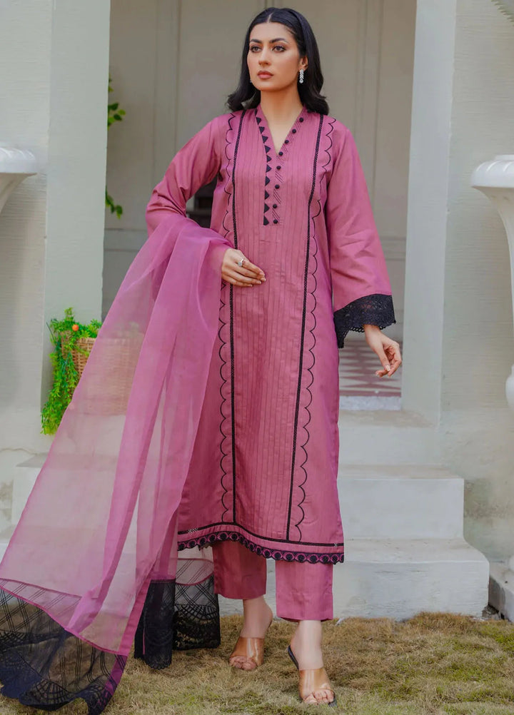 Threads And Weaves Pret Embroidered Viscose 3 Piece Suit RTWV24104