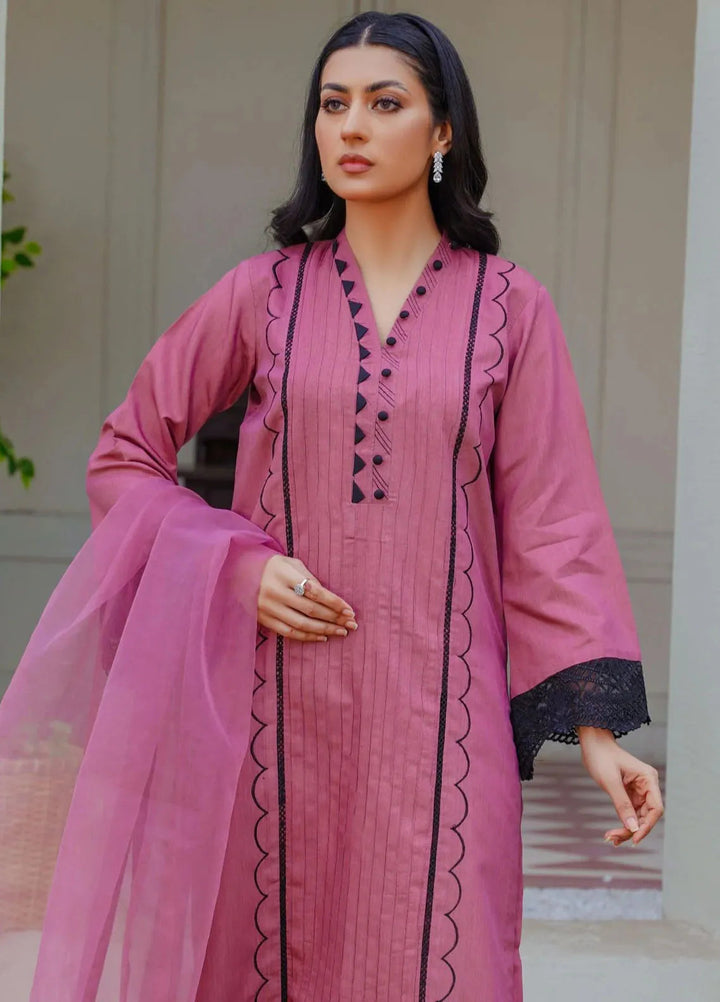 Threads And Weaves Pret Embroidered Viscose 3 Piece Suit RTWV24104