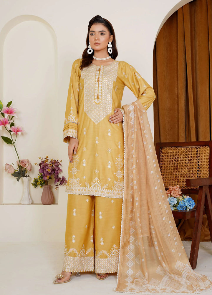 Threads And Weaves Pret Embroidered Viscose 3 Piece Suit RTWV25109