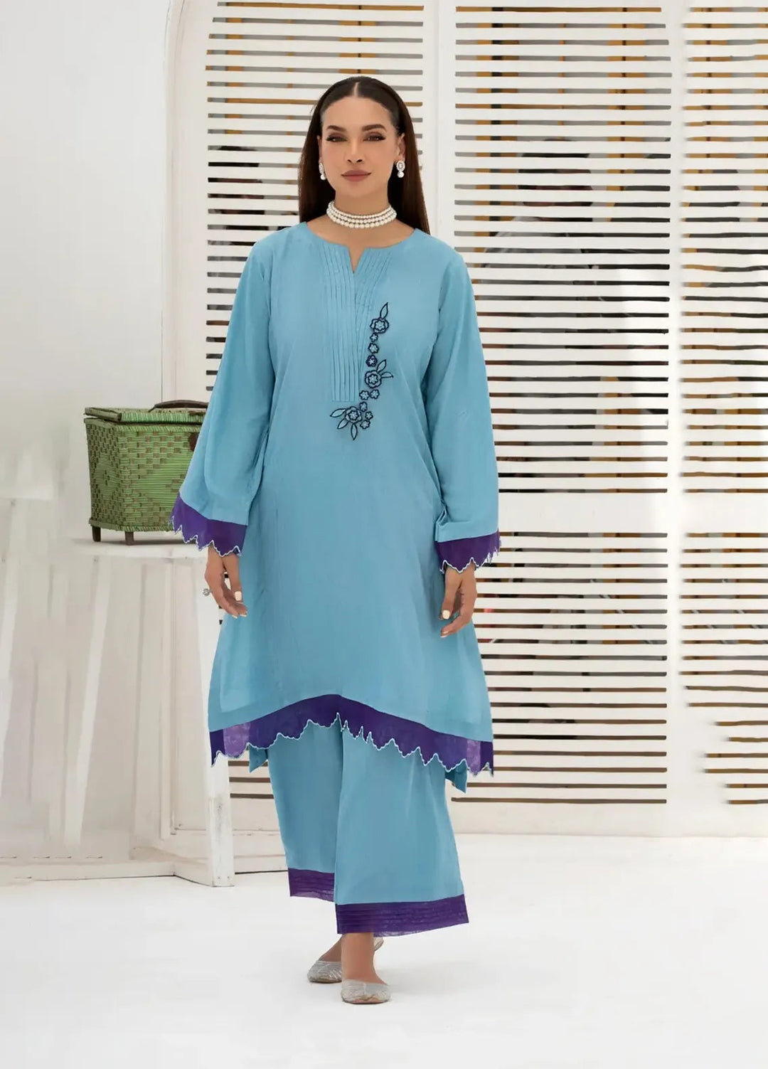 Threads By Ameerah Usman Pret Casual Viscose 2 Piece Suit Lily