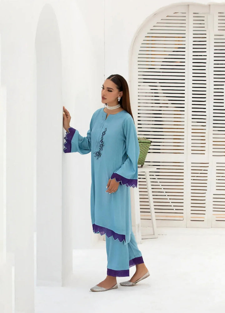 Threads By Ameerah Usman Pret Casual Viscose 2 Piece Suit Lily