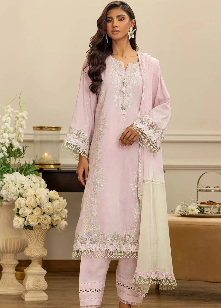 Threads & Motifs Pret Embroidered Chanderi 3 PIece Suit 8967
