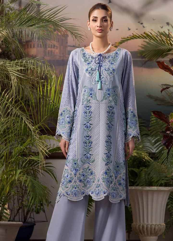 Threads & Motifs Pret Embroidered Chanderi 3 Piece Suits 9358.1